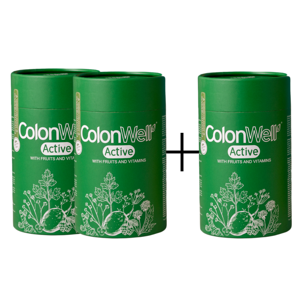 АКЦИЯ 2+1!  ColonWell Active  ( ДЛЯ СБРОСА ВЕСА И КИШЕЧНИКА, ФРУКТОВЫЙ ВКУС + МУЛЬТИ-ВИТАМИНЫ +С СУБЛИМИРОВАННЫМИ ФРУКТАМИ)
